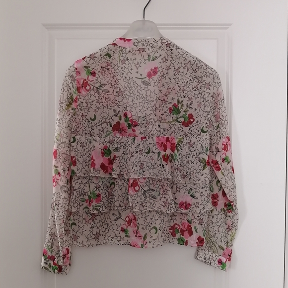 🌲 Pre-Boxing Week! Zara Ruffled Sheer Blouse - Picture 3 of 8